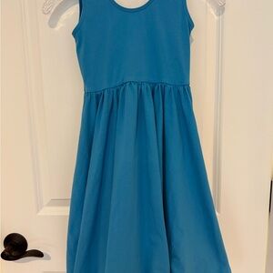 Alice + Ames Blue Pleated Scoop Neck Sundress
